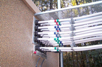 Wiring entering a building Wiring entering a building